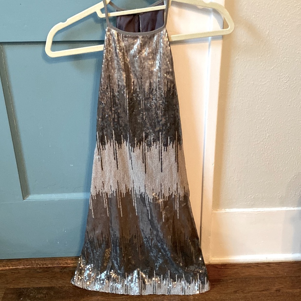 FREE PEOPLE sequin ombré dress size M